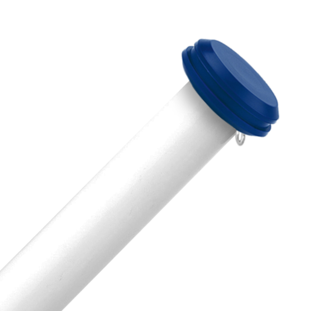 + blauwe knop