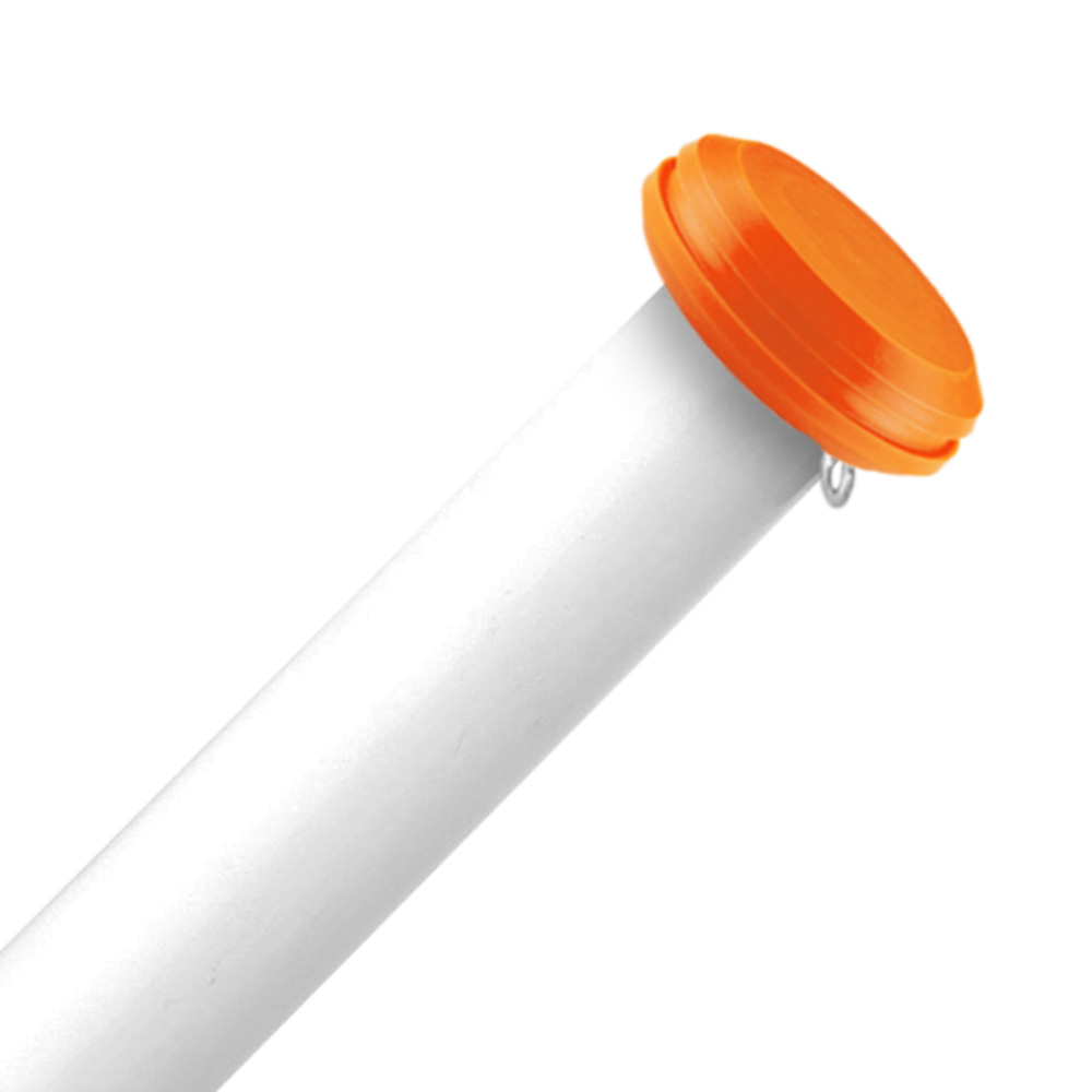 + oranje knop